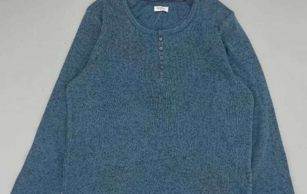 Blue Long Sleeve Pullover ZHM22
